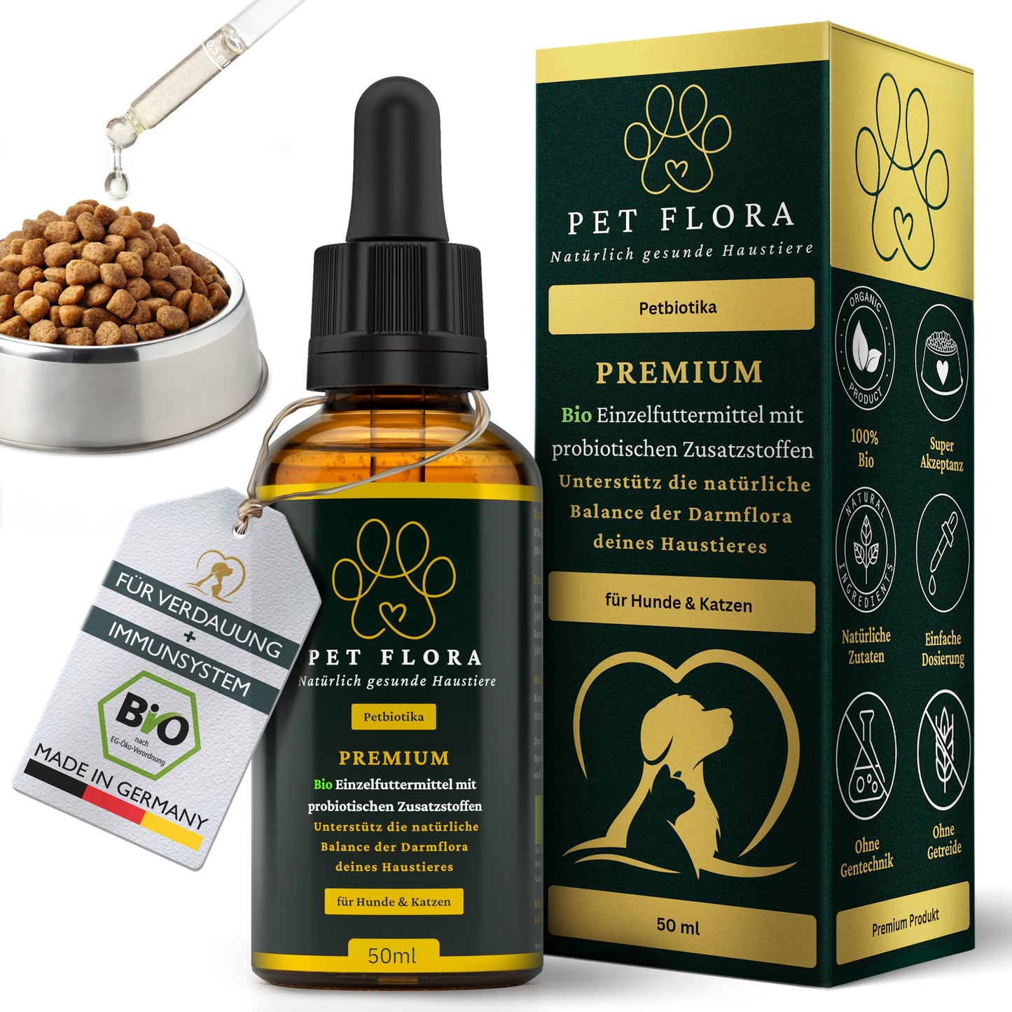 Premium Bio Probiotika für Hunde & Katzen
